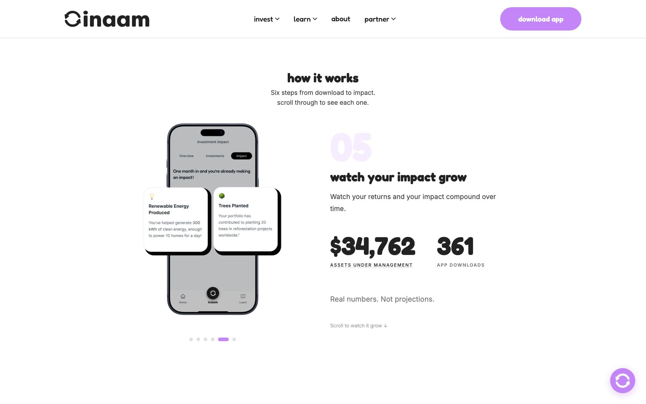 inaam platform on desktop and mobile