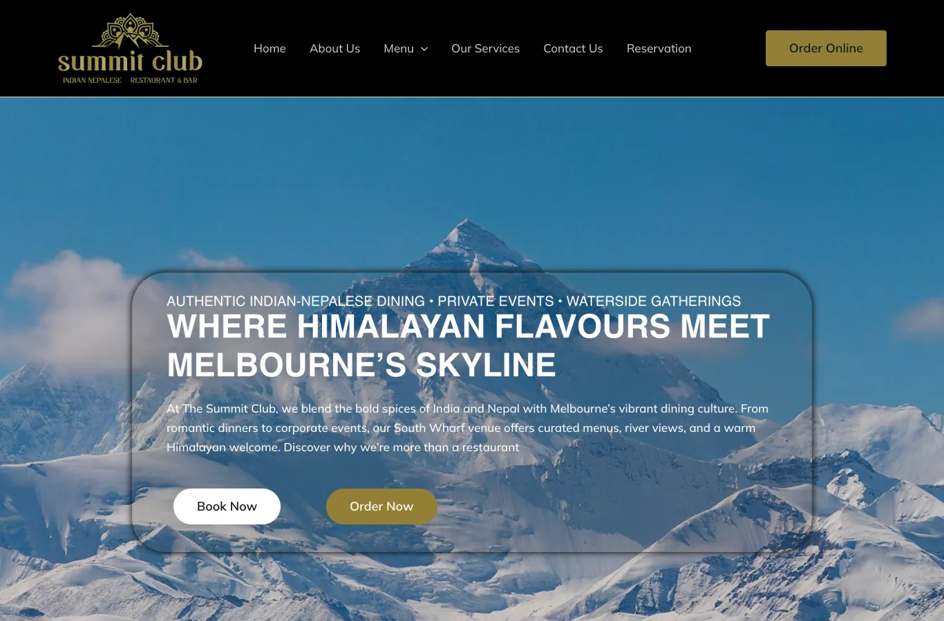 The current website