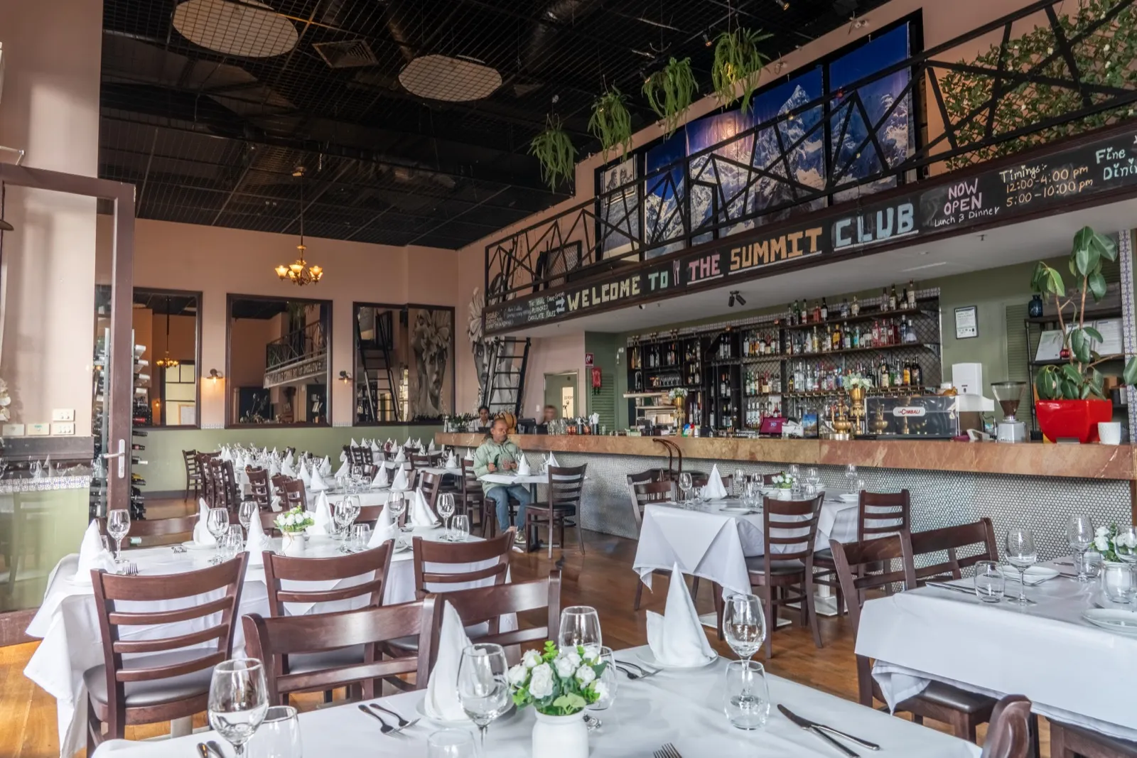 The dining room